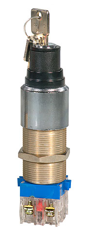 Key switch, O-I, without contacts