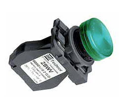 Lampe, LED, vert,, 24-254VAC/DC