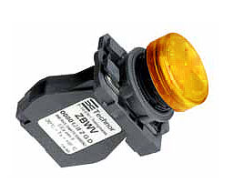 Lampe, LED, jaune-orange,, 24-254VAC/DC