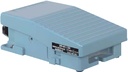 Voetschakelaar 2NC+NO, 1stap, blauw, 2xPG16 (wartel + stop)