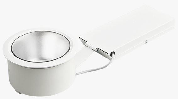 Spot DL70-R155 (M) B0 800 HF, BOX EB3/S 830 2xQCE SM WH IP54