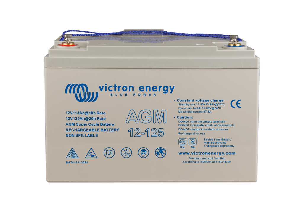 Victron 12V/125Ah AGM Super Cycle Batt. (M8)