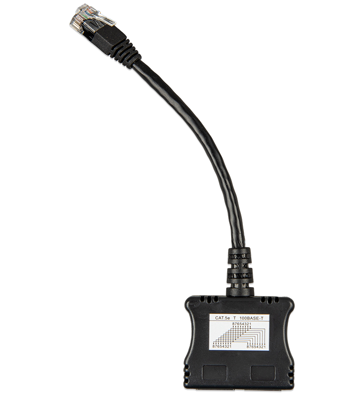 Victron RJ45-splitter 1xRJ45 male/15cm cable/2xRJ45 female