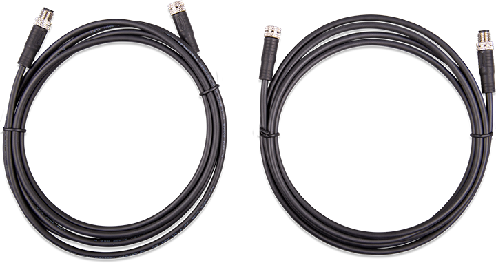 Victron M8 circular connector Male/Female 3 pole cable 2m (bag of 2)