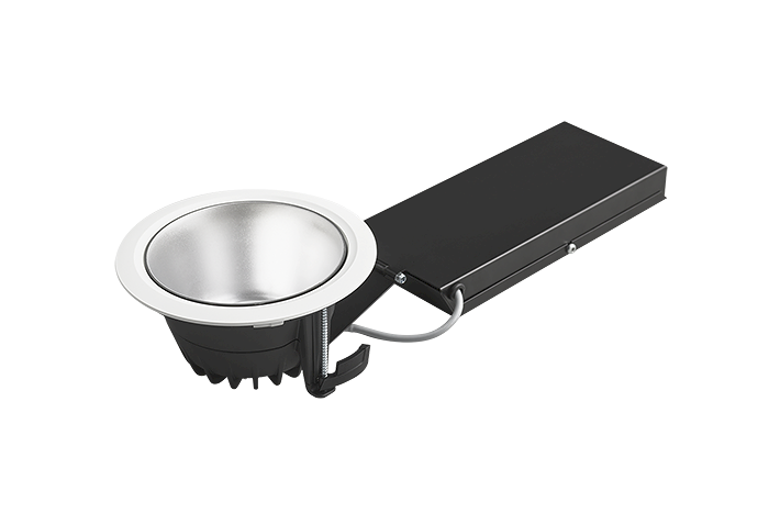 Spot DL70-R155 (M) 800 HF, BOX EB3/S 830 2xQCE SM IP54 WH