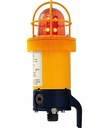 Flitslicht, LED, geel, 24VDC, 2xM20, IP66 