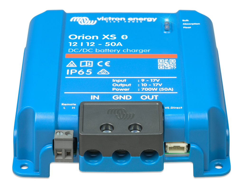 Victron Orion XS 12/12-50A DC-DC battery charger (voor marine toepassingen en VHF applicaties)