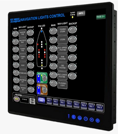 ASC NL100 navigation light control panel with melting fuses 4x16, TP15"