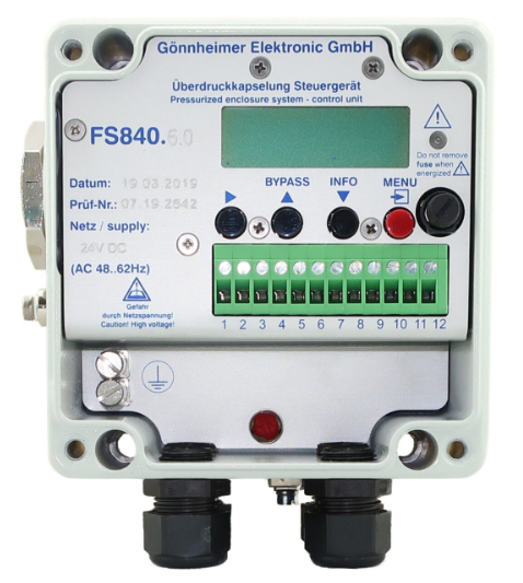 Control unit, 230VAC, 120x120x90mm