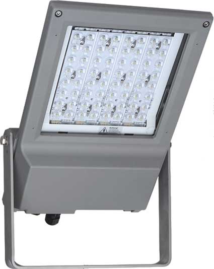 Floodlight LED, 106W, 14700lm, asym. beam