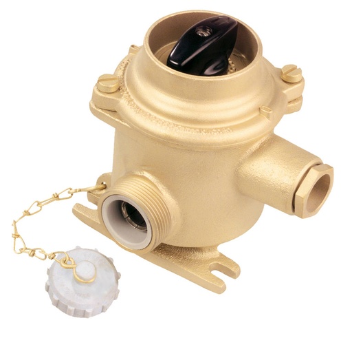 [10010040] Switch 105/D/P On/Off, IP56, brass, -O- 2P 10A
