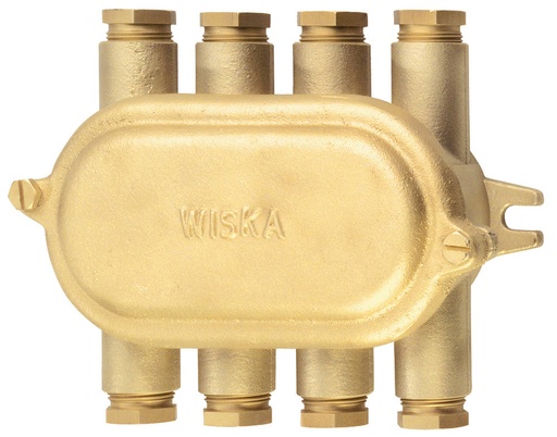 [10010512] Aftakdoos 1158 4P 2,5 mm², 500V 16A 8 ing. HNA messing