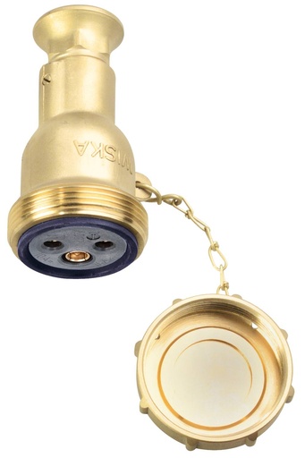 [10010679] Coupling 1145/MS, 250V HNA 16A 2P+E brass