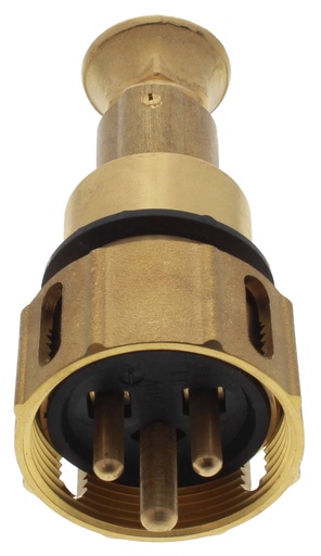 [10010695] Plug 1142/V/MS 16A 2P+E, HNA brass locking type 250V