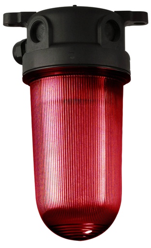 [10015010] Signaallicht 2000/E27/rd, IP68 polycarb. 75W E27 230V