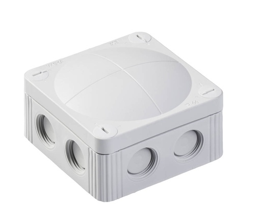 [10060498] Verdeeldoos COMBI MAR 308/5 LG ( grijs ) 400V IP66/67 85x85x51 mm met 5P klemsteen 4 mm²