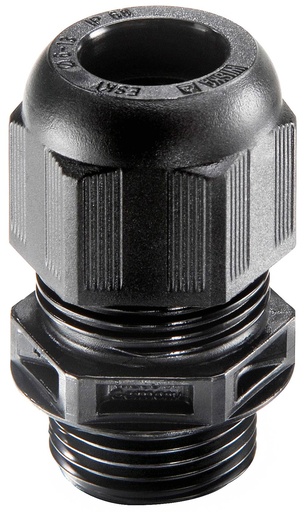 [10066122] Wartel ESKV M20x1.5 ø 6-13 mm, zwart RAL9005 IP68 polyamide