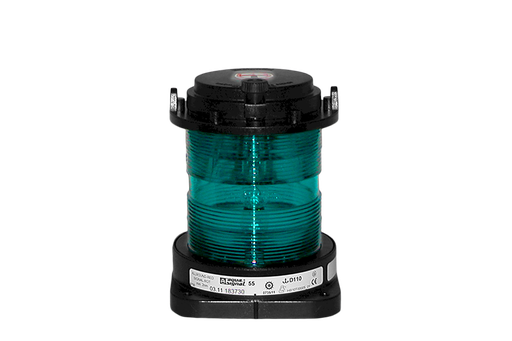 [3531103000] Feu de navigation, vert 360°, AS55, 24V-25W