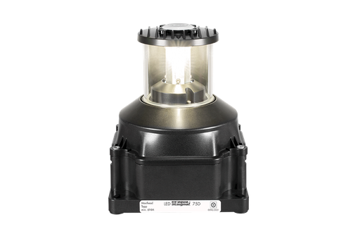 [3676003000] Lantaarn LED 75D toplicht, 2x24Vdc, zwart 6nm