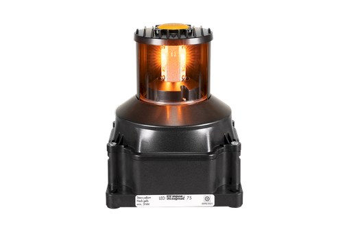 [3682405000] Feu de nav. LED 75 poupe jaune, 115-230Vac, noir 3nm
