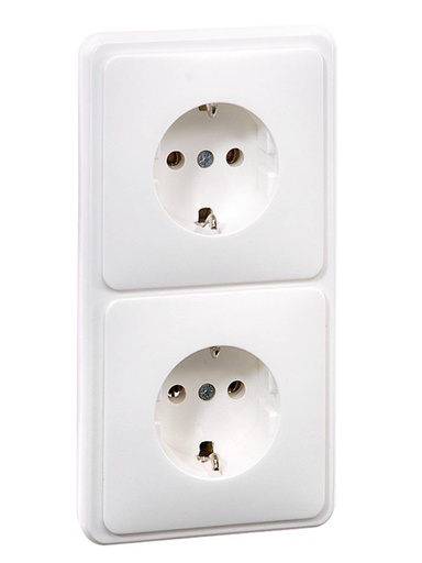 [50015713] Socket PH-SSF-16D-NWT, IP20 250V 16A recess. 2P+E