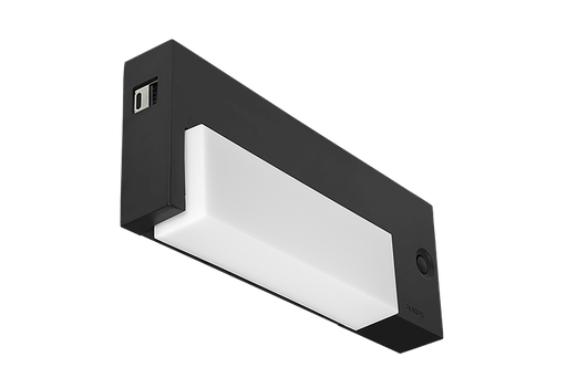 [AL4222301] Arm. de lit AL42 350S-DIM 6,5W, IP40 noir 110-230V USB CP R