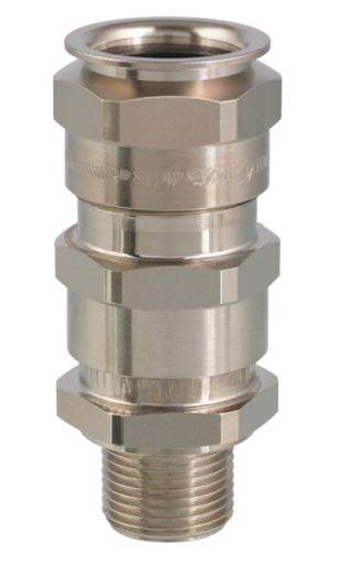 [ADE-5F-M50/N-3] Gland M50, size 11, brass nickel plated, OD=35-48mm/UA=29-41mm