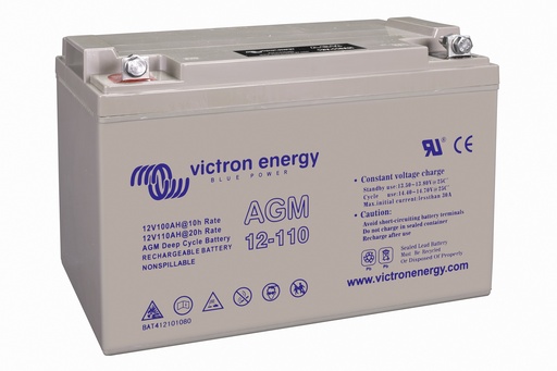 [BAT412101085] Victron 12V/110Ah AGM Deep Cycle Batt. (M8)