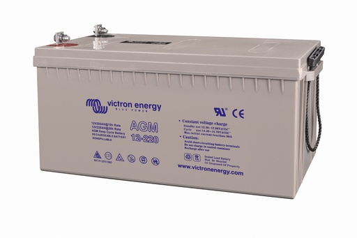 [BAT412201085] Victron 12V/220Ah AGM Deep Cycle Batt. (M8)