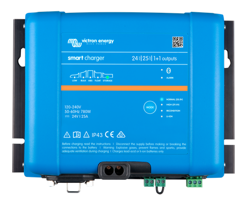 [PSC242551095] Victron Smart IP43 Charger 24/25(1+1) 120-240V ( voedingskabel apart te bestellen met de referentie ADA010100100 )
