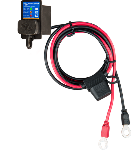 [BPC900110114] Victron Battery Indicator Panel (M8 eyelet connector / 30A ATO fuse)