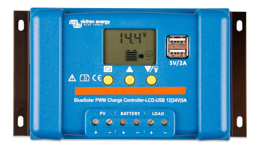 [SCC010005050] Victron BlueSolar PWM-LCD&USB 12/24V-5A