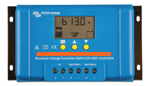 [SCC010020060] Victron BlueSolar PWM DUO-LCD&USB 12/24V-20A