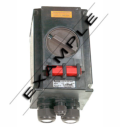 [GHG2632301R0001] Werkschakelaar 3P+NO, 40A, 2xM40, 1xM25, IP66