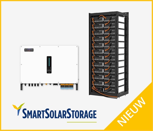 [S³-50kW-94kWh-indoor] Système de Stockage d'Énergie S3 50 kW 94 kWh avec Pylontech PowerCube M1C et Onduleur Hybride Solinteg