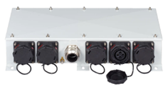 [10108625] Varitain PI 5x 440V 3h 3P+A, IP66/67 10kA / 32A (PI 05/FS/FS/32A/10kA/LED/G) stainless steel, RAL 7035