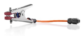 [CS1] Aardingstang, small, roestvrij staal, met M connector